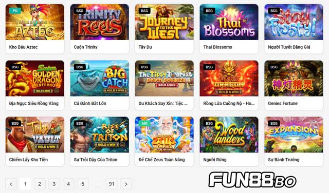Khám phá các sản phẩm game cực đã từ Fun88