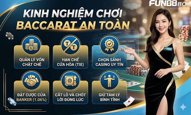 Kinh nghiệm chơi baccarat ít rủi ro cho người mới